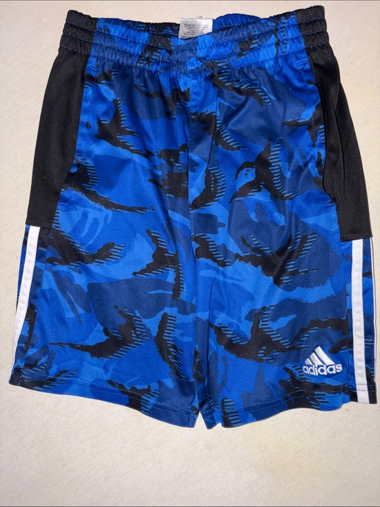 adidas Other - Kids Size M adidas Blue and Black Camo Athletic Shorts